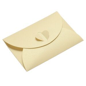 Mini Envelopes 50 Pack Heart Clasp